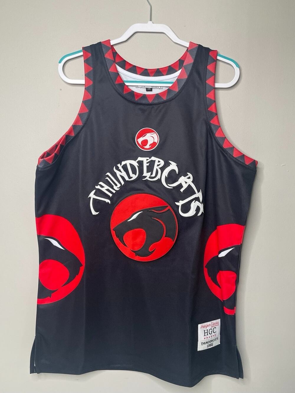 Headgear Classics Thundercats Tank Top Jersey 2XL Black Red HGC Nostalgia 0276